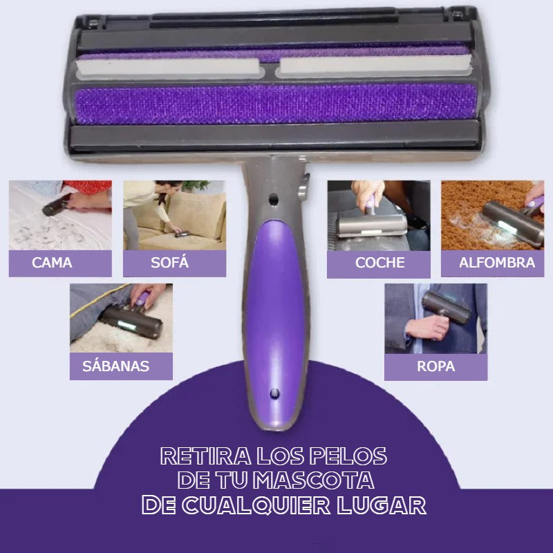 Rodillo Quita Pelos mascotas con luz LED